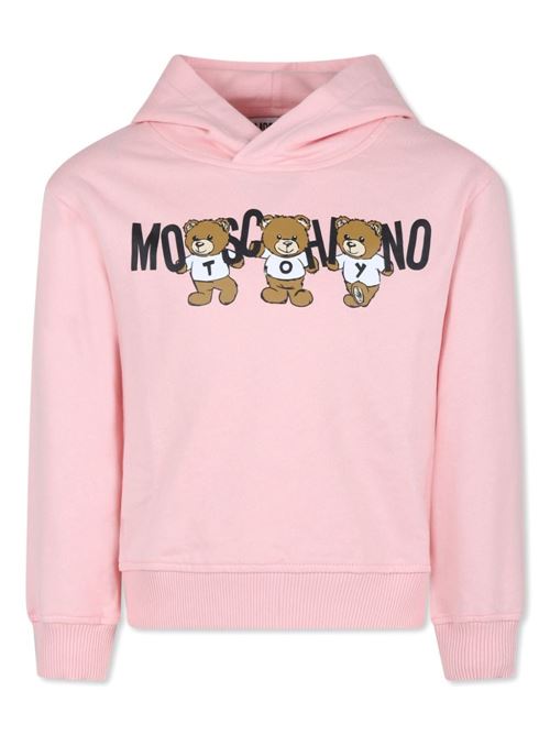 Felpa bambina con cappuccio MOSCHINO KID-TEEN | HMF07KLCA4050209